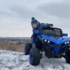 Дитячий повнопривідний електромобіль Bambi Buggy GForce 200 з кондиціонером та ручкою для транспортування, до 60 кг, до 8 км, блакитний