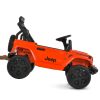 Дитячий електромобіль Jeep Wrangler Rubicon одномісний на пульті керування, помаранчевий