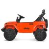 Дитячий електромобіль Jeep Wrangler Rubicon одномісний на пульті керування, помаранчевий