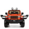 Дитячий повнопривідний електромобіль Bambi Jeep Rubicon (MP3) з багажником, ручкою для транспортування та рухливим капотом, червоний