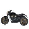 Дитячий електромотоцикл Bambi Retro-Motorbike TURBO Series MP3 триколісний, чорний