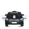 Електромобіль Bambi Mercedes SL500 Police (MP3) дитячий з ручкою для транспортування,чорно-біла