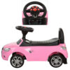 Дитячий толокар Bambi Audi Mini з багажником, рожевий