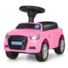 Дитячий толокар Bambi Audi Mini з багажником, рожевий