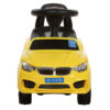 Дитячий толокар Bambi BMW Mini з багажником, жовтий