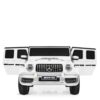 Дитячий двомісний повнопривідний електромобіль Bambi Mercedes AMG G63 (MP3) з ручкою для транспортування, білий