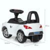 Дитячий толокар Bambi Mercedes Mini з багажником, білий