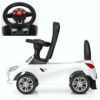 Дитячий толокар Bambi Mercedes Mini з багажником, білий
