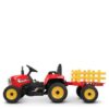 Дитячий електромобіль Bambi Tractor BLOW MX-611 (MP3) з причепом, червоний