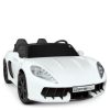 Дитячий двомісний електромобіль Bambi Racer Porsche Cayman до 100 кг, білий