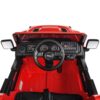 Дитячий електромобіль з пультом керування Bambi Jeep Rubicon (MP3) з багажником, ручкою для транспортування та рухливим капотом, червоний