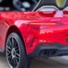Дитячий двомісний повнопривідний електромобіль Mercedes-Benz AMG SL63 (MP3) з додатковими коліщадками та автофарбуванням, червоний