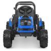 Дитячий електромобіль Bambi Tractor HL 2020 з пультом керування та причепом, синій