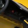 Дитячий електромобіль BMW M4 з ручкою для транспортування та коліщатками, жовтий
