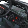Дитячий електромобіль Bambi Jeep Off-Road Military (MP3) з автофарбуванням та ручкою для транспортування, камуфляж зелений