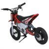 Дитячий електромотоцикл Rally Bike 12 Speed Series (24V) з підніжкою для стоянки, до 80 кг, до 16 км/год, червоний