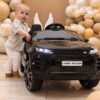 Дитячий електромобіль Bambi Range Rover Evoque (MP4) з додатковими коліщадками та автофарбуванням, чорний