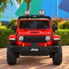 Дитячий електромобіль з пультом керування Bambi Jeep Rubicon (MP3) з багажником, ручкою для транспортування та рухливим капотом, червоний