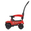 Дитячий толокар-каталка Bambi Jeep Mega Car з батьківською ручкою, червоний