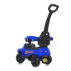 Дитячий толокар-каталка Bambi Jeep Mega Car з батьківською ручкою, синій