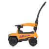 Дитячий толокар-каталка Bambi Jeep Mega Car з батьківською ручкою, жовтий