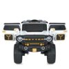 Дитячий повнопривідний електромобіль Ford Bronco Raptor з багажником та ручкою для транспортування, білий