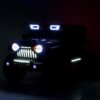 Дитячий повнопривідний електромобіль Jeep Off-Road Toxic з рухливим капотом та автофарбуванням, блакитний