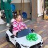 Дитячий двомісний повнопривідний електромобіль Bambi Mercedes-Benz AMG SL63 (MP3) з додатковими коліщадками, білий