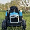 Дитячий електромобіль Tractor Fast (MP3) з пультом керування та причепом, блакитний
