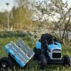 Дитячий електромобіль Tractor Fast (MP3) з пультом керування та причепом, блакитний