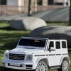 Дитячий повнопривідний електромобіль Bambi Mercedes-Benz AMG G500 (MP3) з додатковими коліщатками, білий