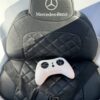 Дитячий повнопривідний електромобіль Bambi Mercedes-Benz AMG G500 (MP3) з додатковими коліщатками, білий