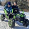 Дитячий двомісний електромобіль Baggy UTV Racing 2000, до 100 кг, до 15 км, зелений
