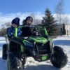 Дитячий двомісний електромобіль Baggy UTV Racing 2000, до 100 кг, до 15 км, зелений