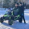 Дитячий двомісний електромобіль Baggy UTV Racing 2000, до 100 кг, до 15 км, зелений