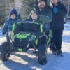Дитячий двомісний електромобіль Baggy UTV Racing 2000, до 100 кг, до 15 км, зелений