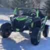 Дитячий двомісний електромобіль Baggy UTV Racing 2000, до 100 кг, до 15 км, зелений