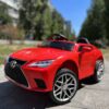 Дитячий повнопривідний електромобіль Bambi Lexus, червоний