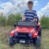 Дитячий електромобіль Bambi Jeep Wrangler 550J, червоний