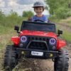 Дитячий електромобіль Bambi Jeep Wrangler 550J, червоний