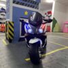 Дитячий електромотоцикл Bambi Racer BMW R POLICE (MP3) триколісний з гучномовцем та багажником, білий