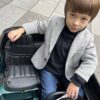 Дитячий двомісний повнопривідний електромобіль Range Rover (MP3)з ручкою для транспортування та автофарбуванням, зелений