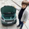 Дитячий двомісний повнопривідний електромобіль Range Rover (MP3)з ручкою для транспортування та автофарбуванням, зелений
