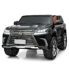 Дитячий двомісний повнопривідний електромобіль Lexus LX 570 (MP4) з ручкою для транспортування та автофарбуванням, чорний