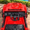 Дитячий електромобіль з пультом керування Bambi Jeep Rubicon (MP3) з багажником, ручкою для транспортування та рухливим капотом, червоний