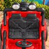 Дитячий електромобіль з пультом керування Bambi Jeep Rubicon (MP3) з багажником, ручкою для транспортування та рухливим капотом, червоний