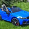Дитячий електромобіль Bambi BMW M5 CS (MP3) з додатковими коліщадками та ручкою для транспортування, синій