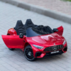 Дитячий двомісний повнопривідний електромобіль Mercedes-Benz AMG SL63 (MP3) з додатковими коліщадками та автофарбуванням, червоний