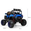 Дитячий повнопривідний електромобіль Bambi Buggy GForce 200 з кондиціонером та ручкою для транспортування, до 60 кг, до 8 км, блакитний