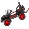 Дитячий повнопривідний електромобіль Bambi Jeep Sunshine Fire з багажником та ручкою для транспортування, чорний